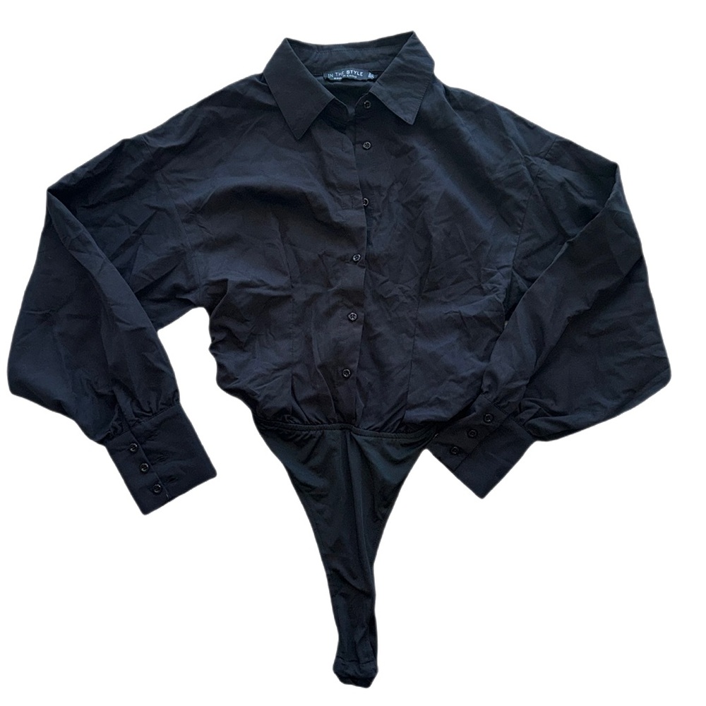 In The Style Collared Bodysuit